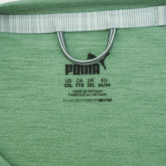 Puma Golf Cloudspun Sweater Mens 2XL XXL Heather Green Crew Performance Tech - Picture 4 of 4